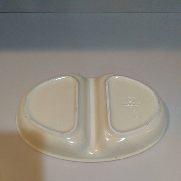 Vintage Pfaltzgraff Village Stoneware Dinnerware Divided Serving Dish 13” - Picture 8 of 10